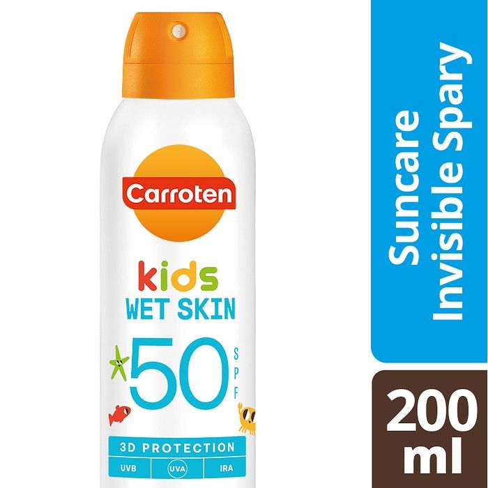 CARROTEN ΠΑΙΔΙΚΟ ΑΝΤΗΛΙΑΚΟ ΔΙΑΦΑΝΟ SPRAY WET SKIN SPF50 200ML