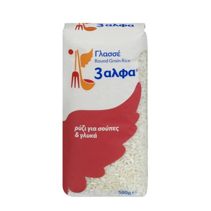 3αλφα ΡΥΖΙ ΓΛΑΣΣΕ 500ΓΡ.