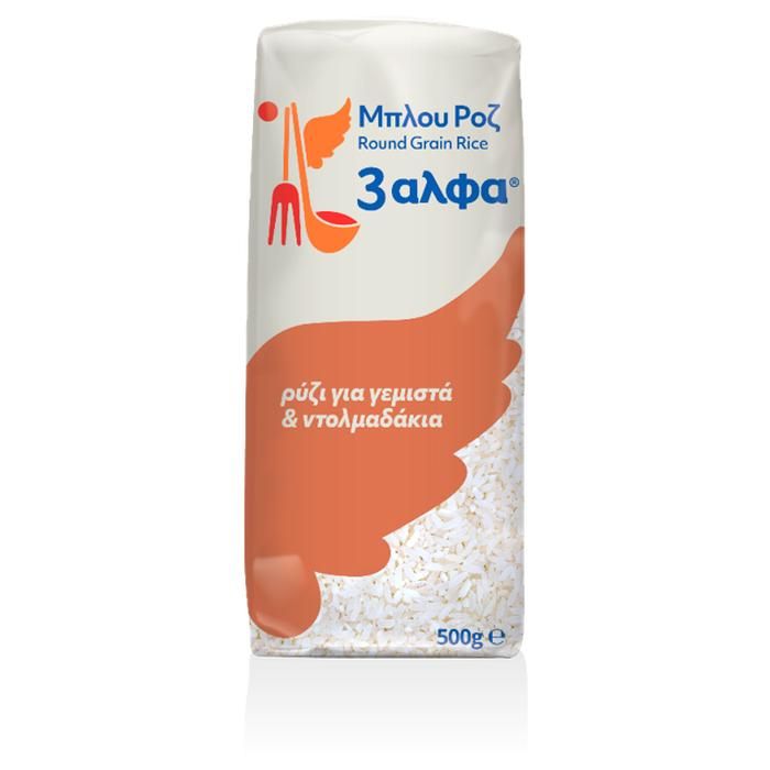 3ΑΛΦΑ ΜΠΛΟΥ ΡΟΖ ΡΥΖΙ 500ΓΡ.