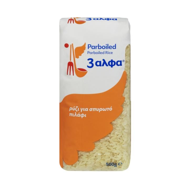 3αλφα ΡΥΖΙ PARBOΙLED 500ΓΡ.