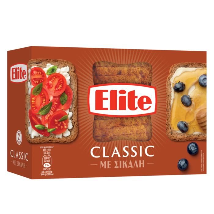 Elite Classic Φρυγανιές Σίκαλης 180gr