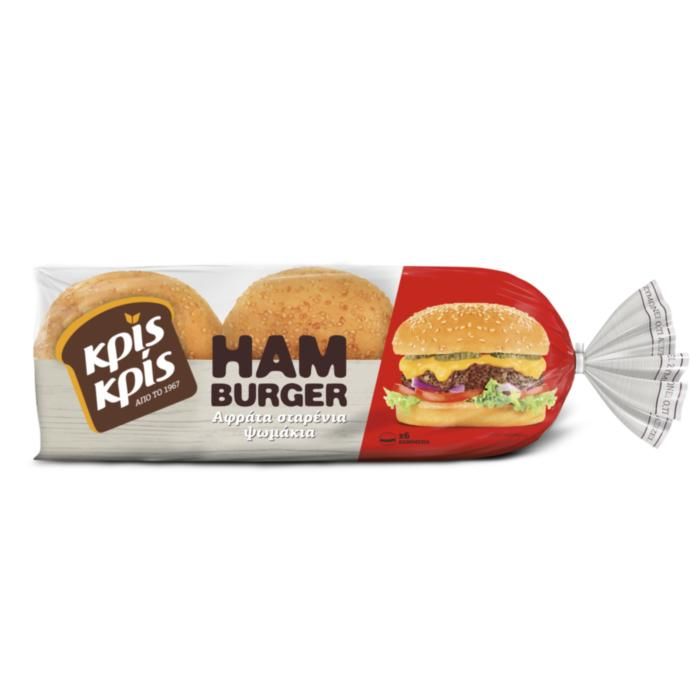 Κρίς Κρίς Αφράτα Σταρένια Ψωμάκια Hamburger 480gr