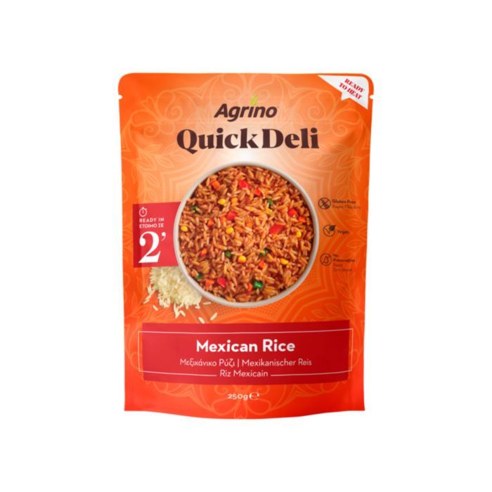 AGRINO QUICK DELI ΜΕΞΙΚΑΝΙΚΟ ΡΥΖΙ 2' ΛΕΠΤΟ  250ΓΡ,
