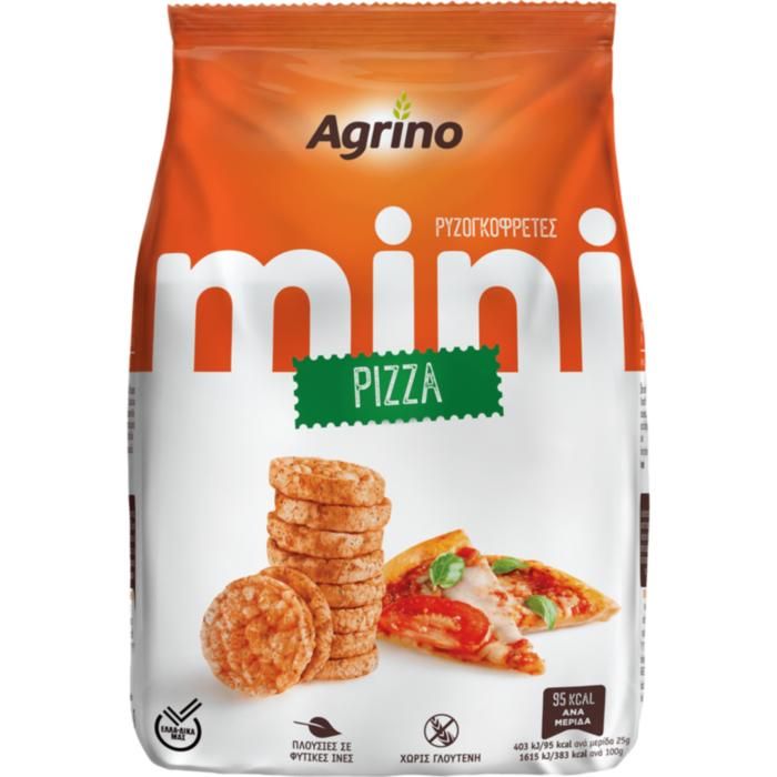 AGRINO  MINI ΡΥΖΟΓΚΟΦΡΕΤΕΣ ΠΙΤΣΑ 50ΓΡ.