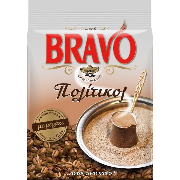 BRAVO ΠΟΛΙΤΙΚΟΣ ΕΛΛΗΝΙΚΟΣ ΚΑΦΕΣ 194 ΓΡ