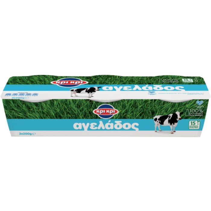 ΚΡΙ ΚΡΙ ΓΙΑΟΥΡΤΙ ΑΓΕΛΑΔΟΣ  3x200g  3,9%