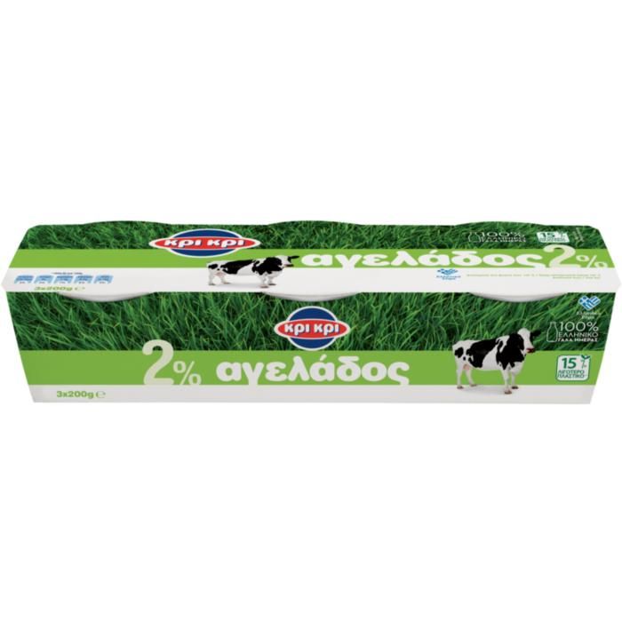 ΚΡΙ ΚΡΙ ΓΙΑΟΥΡΤΙ ΑΓΕΛΑΔΟΣ  3x200g  2%