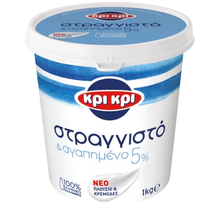 ΚΡΙ ΚΡΙ ΣΤΡΑΓΓΙΣΤΟ ΓΙΑΟΥΡΤΙ  1kg  5%