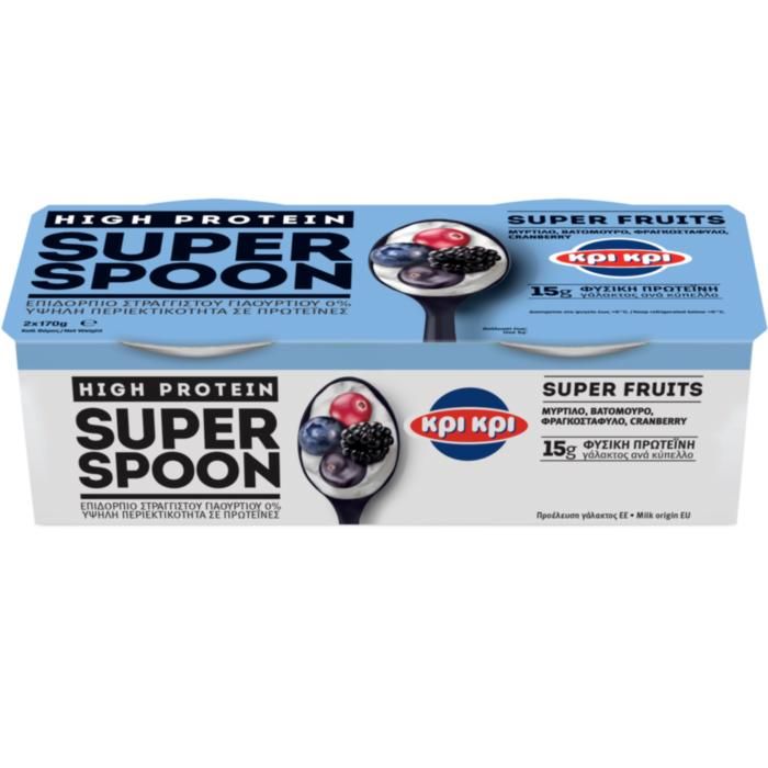 ΚΡΙ ΚΡΙ SUPER SPOON BLUEBERRY ΕΠΙΔΟΡΠΙΟ ΓΙΑΟΥΡΤΙΟΥ  2X170g