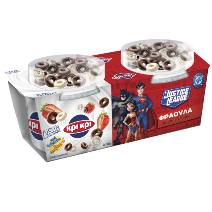 ΚΡΙΚΡΙ KIDS ΕΠΙΔΟΡΠΙΟ ΓΙΑΟΥΡΤΙΟΥ DC ΦΡΑΟΥΛΑ-CHOCO LOOPS  2x170g