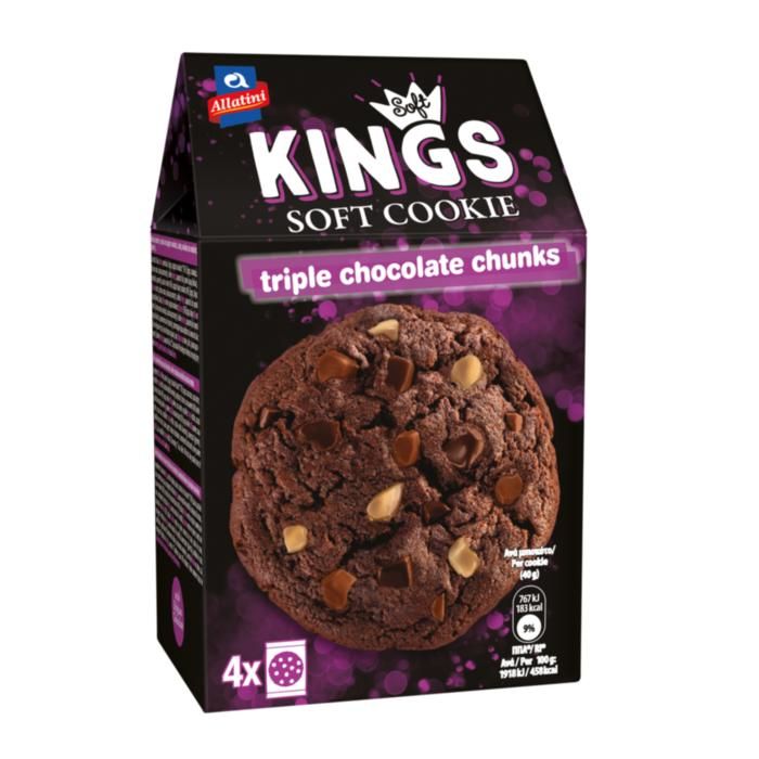 Αλλατίνη Soft Kings Triple Chocolate Chunks 160g