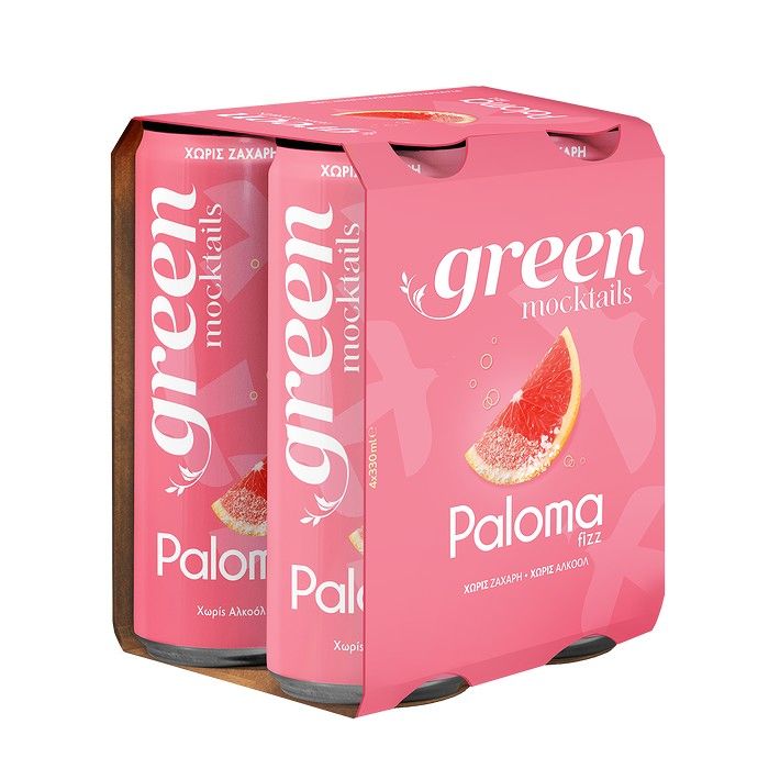 GREEN MOCKTAILS PALOMA FIZZ CAN 4X330ml