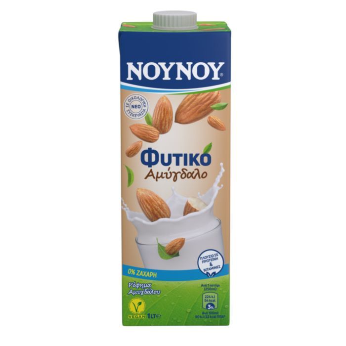 NΟΥΝΟΥ Φυτικό Ρόφημα Αμύγδαλο 0% Ζάχαρη 1lt