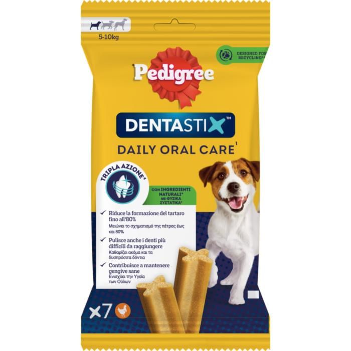 Pedigree® Dentastix™ Small Οδοντική Φροντίδα Σκύλου (7 τμχ) 110g