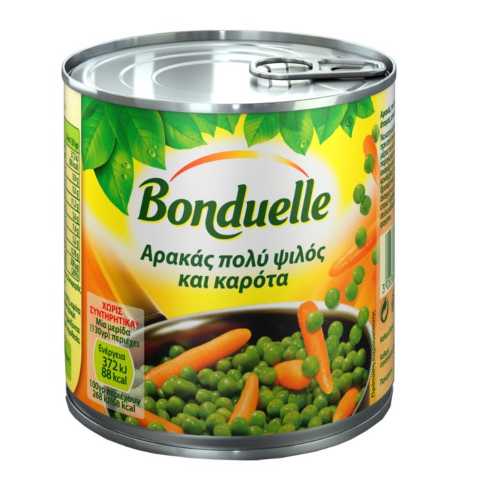 BONDUELLE ΑΡΑΚΑΣ ΠΟΛΥ ΨΙΛΟΣ & ΚΑΡΟΤΑ 400g