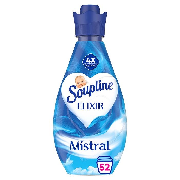 Soupline Elixir Mistral Μαλακτικό Ρούχων 730ml (52 μεζούρες)