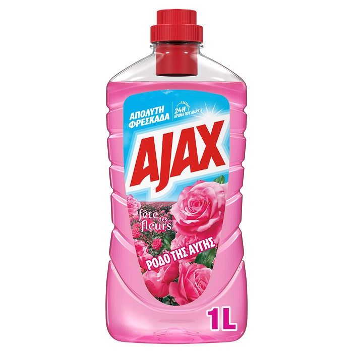 Ajax Γιορτή Λουλουδιών Ρόδο της Αυγής Καθαριστικό Πατώματος 1000ml