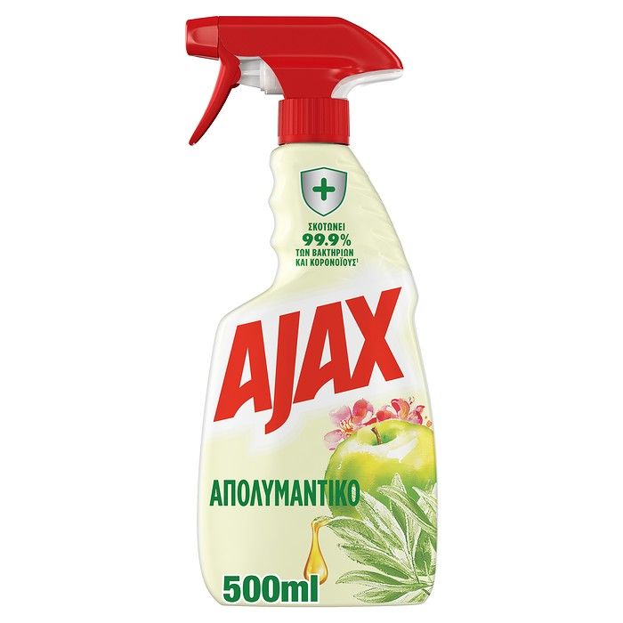 Ajax Απολυμαντικό Επιφανειών με Αιθέρια Έλαια Καθαριστικό Spray Αντλία 500ml