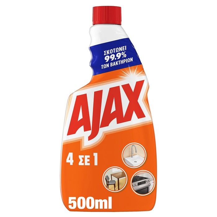 Ajax 4 ΣΕ 1 Καθαριστικό Spray Ανταλλακτικό 500ml