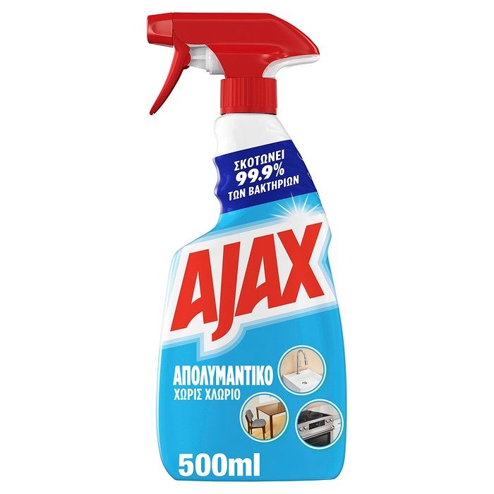 Ajax Απολυμαντικό Χωρίς Χλώριο Καθαριστικό Spray Αντλία 500ml