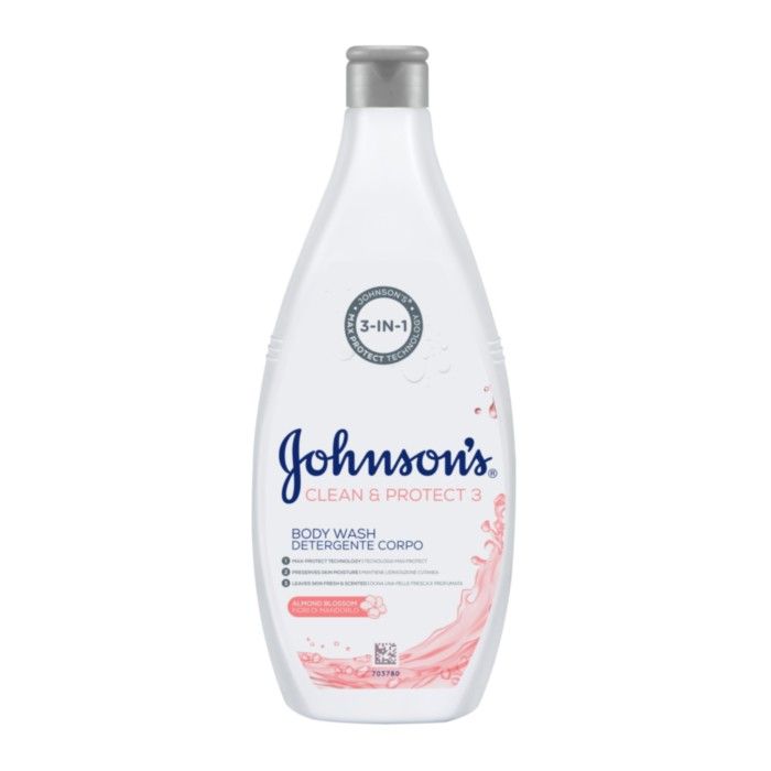 Johnson's® Clean & Protect 3 Almond Blossom Αφρόλουτρο με Άνθη Αμυγδάλου 750ml