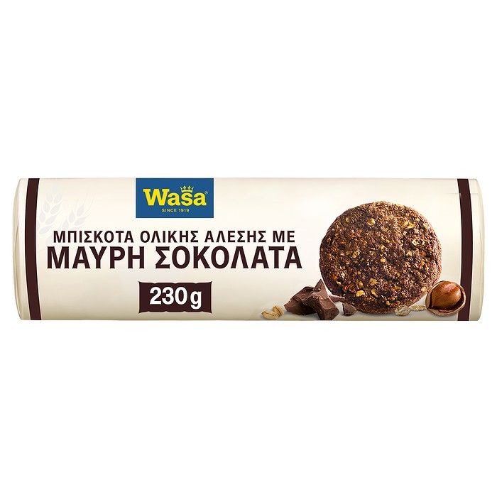 WASA ΜΠΙΣΚΟΤΑ ΜΕ ΜΑΥΡΗ ΣΟΚΟΛΑΤΑ 230GR