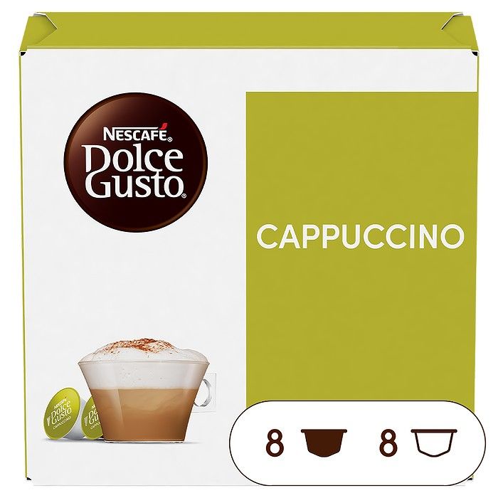 NESCAFÉ® DOLCE GUSTO®CAPPUCCINO 16 κάψουλες 8 ροφήματα 186,4g