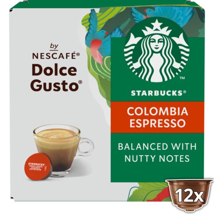 Starbucks® Colombia by Nescafé®  Dolce Gusto® 12 κάψουλες καφέ 66g