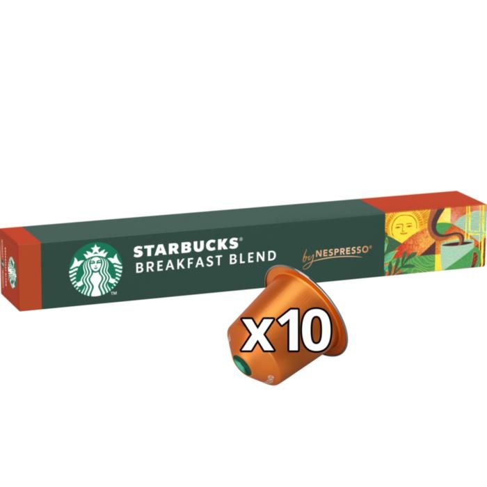 Starbucks® Breakfast Blend by NESPRESSO® 10 κάψουλες καφέ