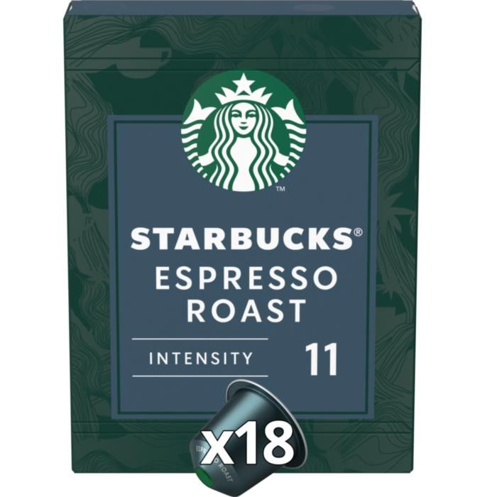Starbucks® Espresso Roast  by NESPRESSO® 18 κάψουλες καφέ 101g