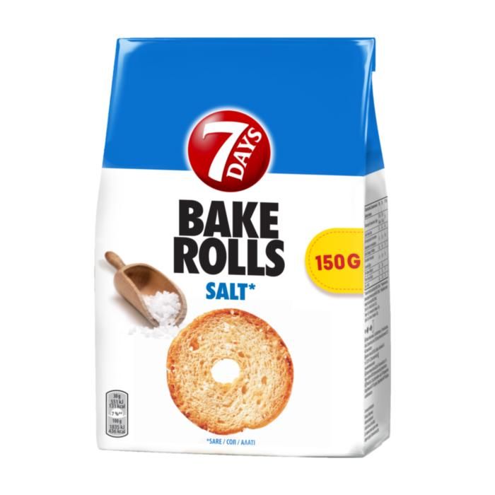 7Days Bake Rolls Αλάτι 150G