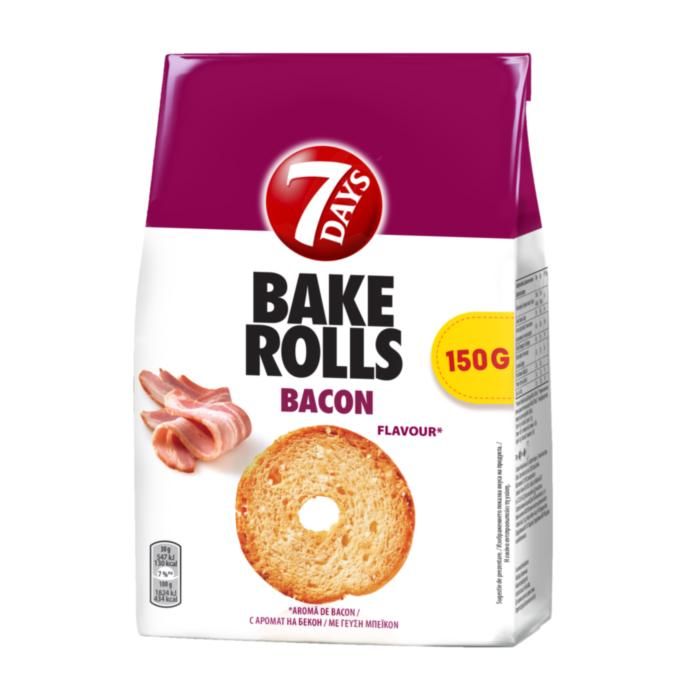 7Days Bake Rolls Μπέικον 150G
