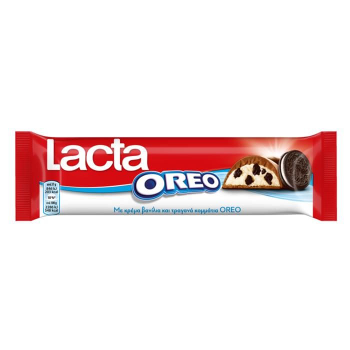 Lacta Oreo Bar Σοκολάτα Γάλακτος 37G