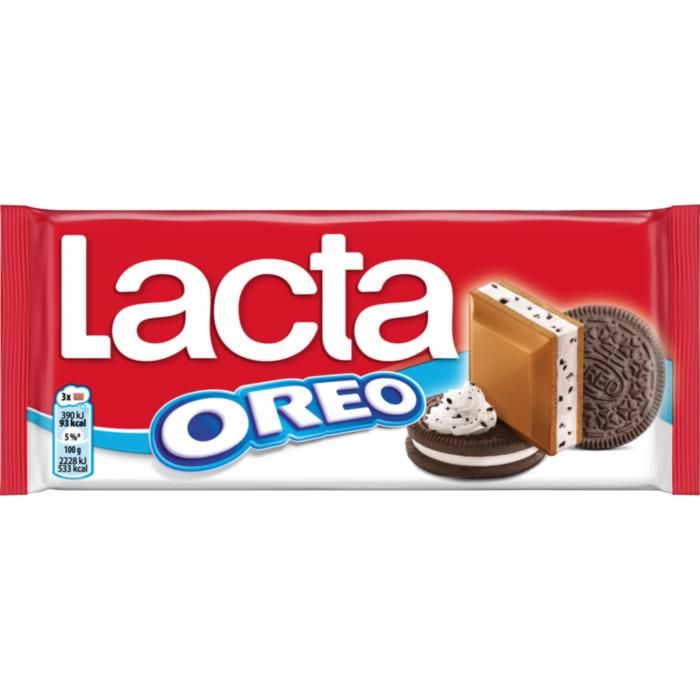 Lacta Σοκολάτα Γάλακτος Μπισκότο Oreo 105G