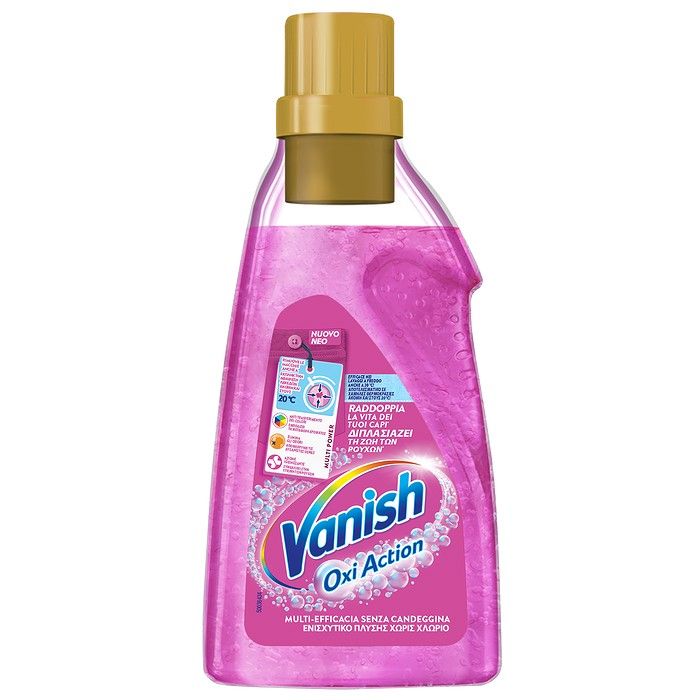 VANISH Υγρό Καθαριστικό Λεκέδων Oxi Action Gel Χωρίς Χλώριο 750ml