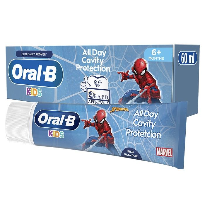 Oral-B Kids Οδοντόκρεμα 6+ Μηνών - 6 Ετών Spiderman, 60ml