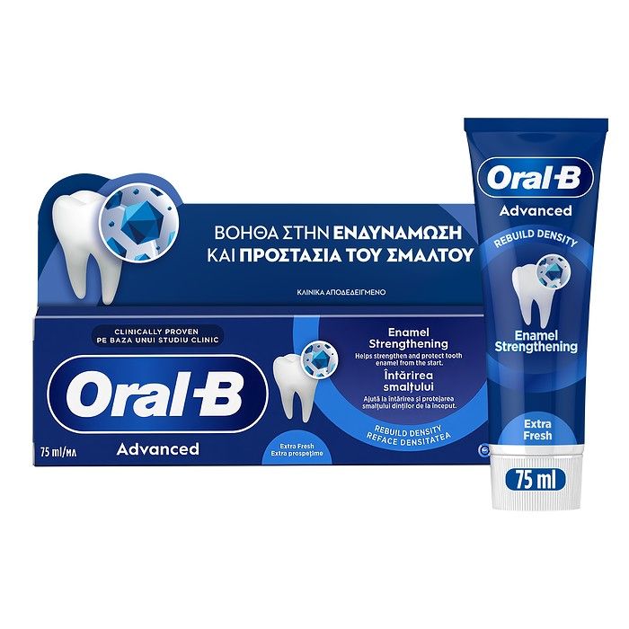 Oral-B Advanced Enamel Strengthening Clean Mint Οδοντόκρεμα, 75ml