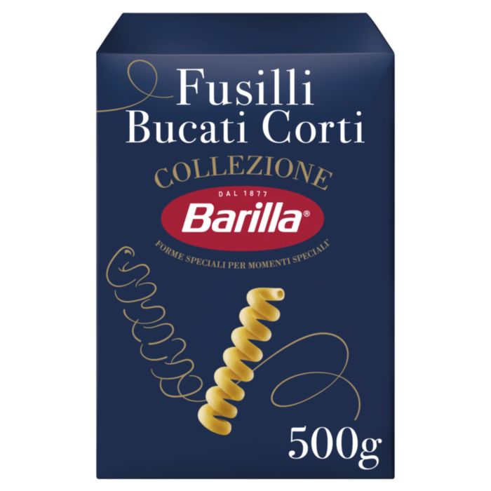BARILLA MAKARONI FUSILLI BUCATI CORTI 500GR