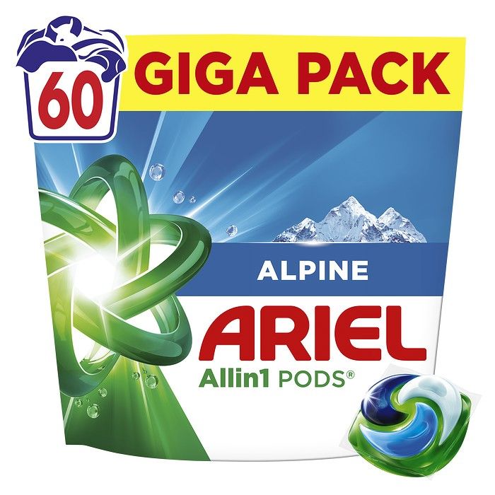 Ariel Allin1 PODS® Alpine Κάψουλες Πλυντηρίου - 60 Κάψουλες