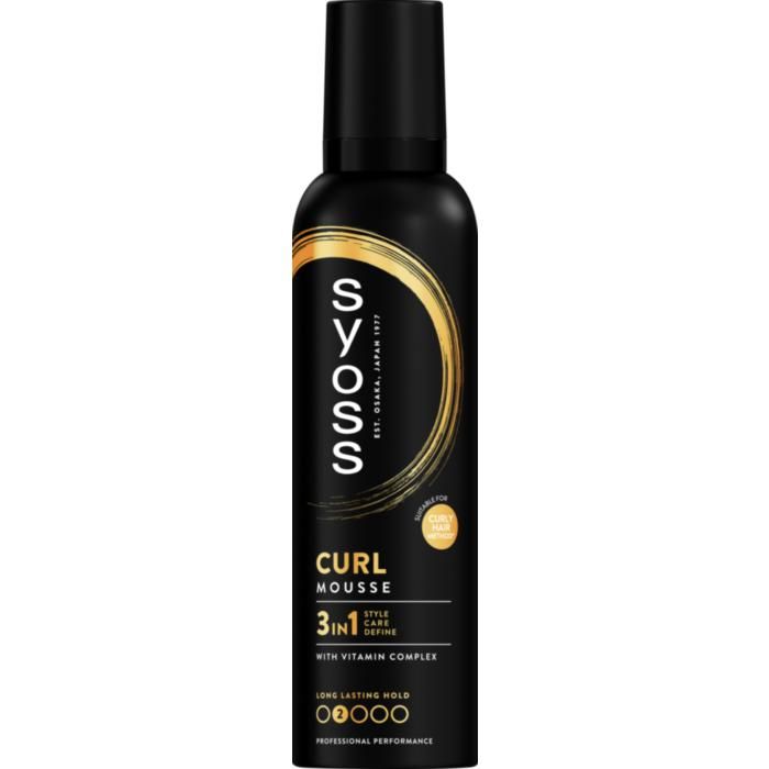 Syoss Αφρός Μαλλιών Curl Mousse 250ml, Κράτημα Μεγάλης Διάρκειας 2