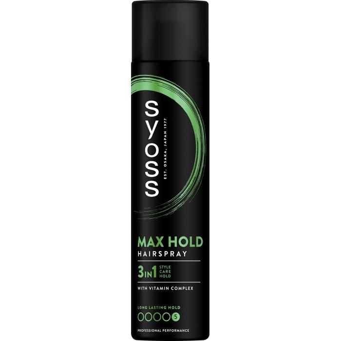 Syoss Max Hold Hairspray 400 ml, Δυνατό Κράτημα 5