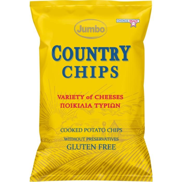 JUMBO COUNTRY CHIPS ΠΟΙΚΙΛΙΑ ΤΥΡΙΩΝ 150g