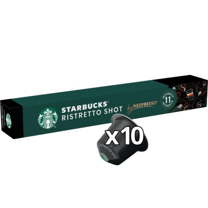 STARBUCKS® Ristretto Shot by NESPRESSO®, 10 Κάψουλες καφέ, 57g