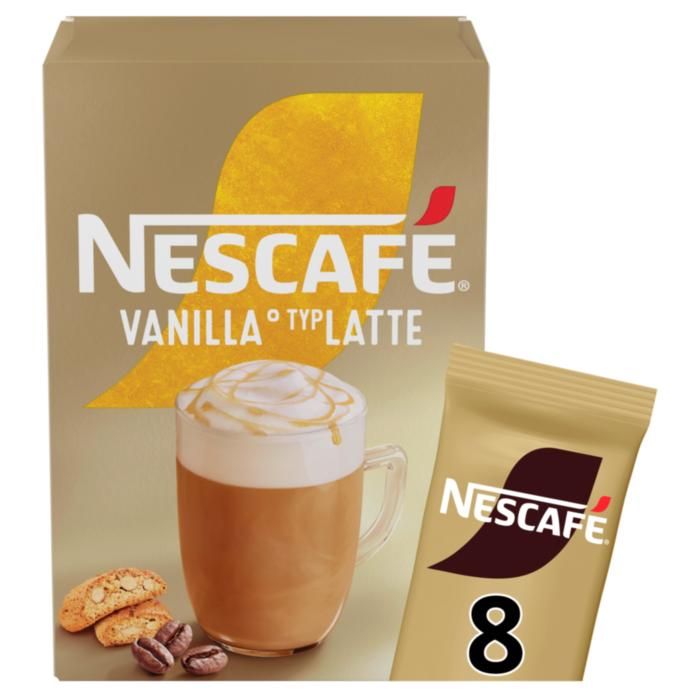 NESCAFÉ® VANILLA LATTE ΣΤΙΓΜΙΑΙΟ ΡΟΦΗΜΑ 8x18,5g
