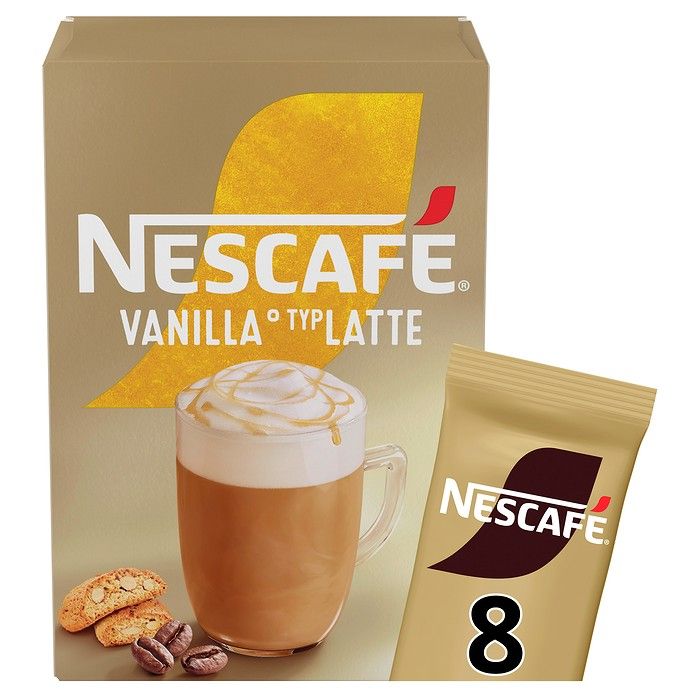 NESCAFÉ® VANILLA LATTE ΣΤΙΓΜΙΑΙΟ ΡΟΦΗΜΑ 8x18,5g