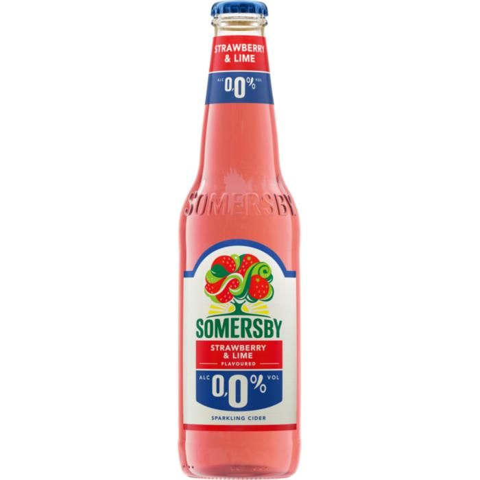 Somersby με γεύση Φράουλα & Λάιμ 0% Φιάλη 330ml