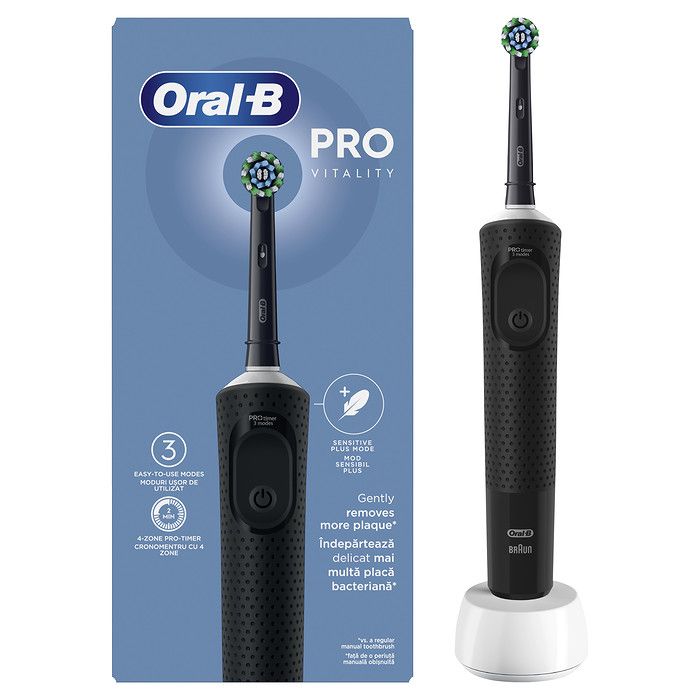 Oral-B Vitality Pro Μαύρη Ηλεκτρική Οδοντόβουρτσα