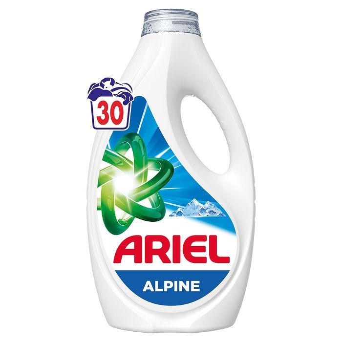 Ariel Υγρό Απορρυπαντικό Alpine - 30 Πλύσεις