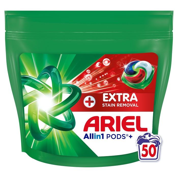Ariel Allin1 PODS+ Extra Stain Removal, Κάψουλες Πλυντηρίου - 50 Κάψουλες