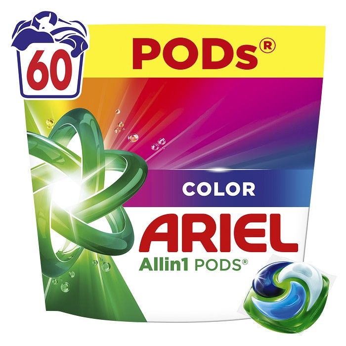 Ariel Allin1 PODS® Color Κάψουλες Πλυντηρίου - 60 Κάψουλες